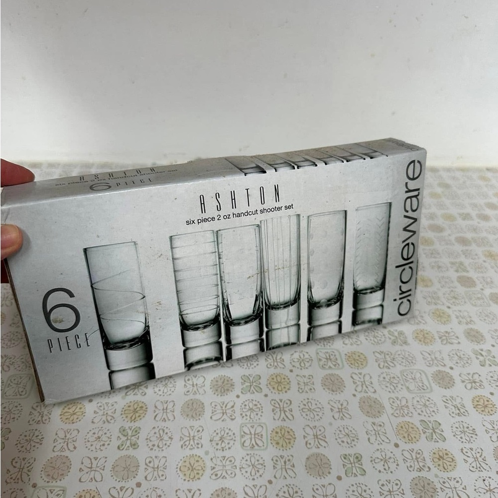 Ashton 6-Piece Glass Shooter Set - Clear